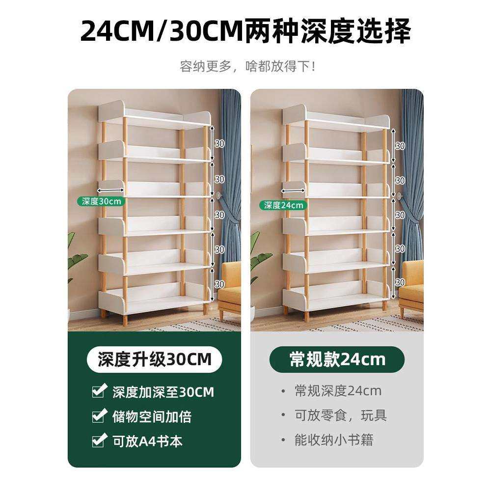 德国书架带轮可移动多层置物架客厅书房落地式靠墙收纳架简易书柜,淘宝优惠券,粉丝福利购,淘宝优惠卷