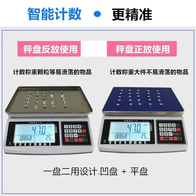 电子计重计数秤6kg15kg30kg3公斤计数称0.1g工业高精度0.01g惠腾 - 图2
