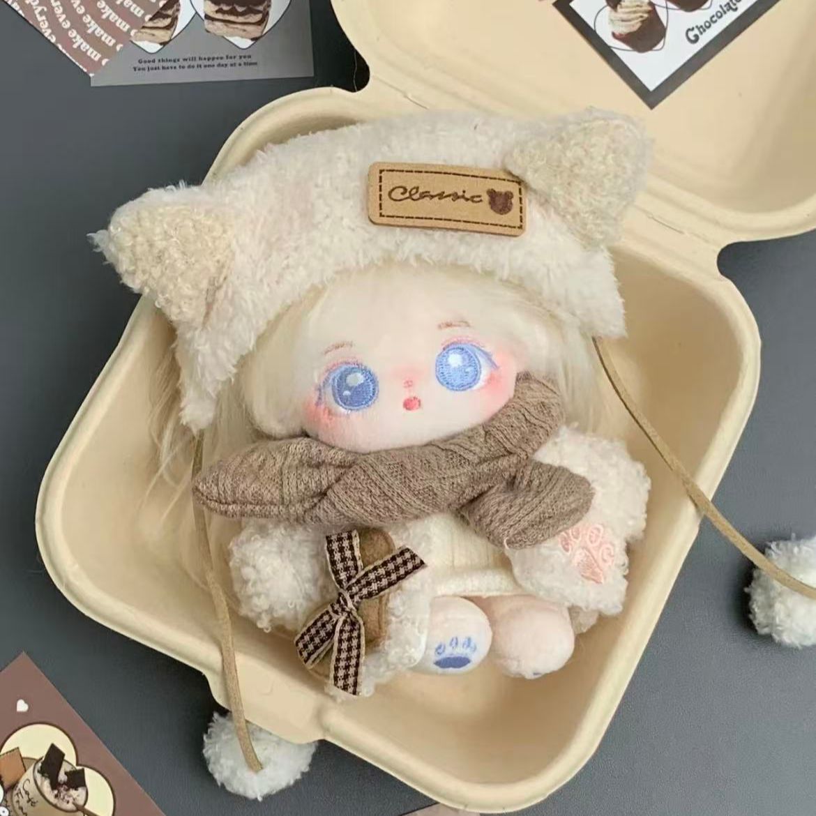 娃衣10cm燕可可麦娃棉花娃服 海星体 努努体精致超萌可爱包邮 - 图1