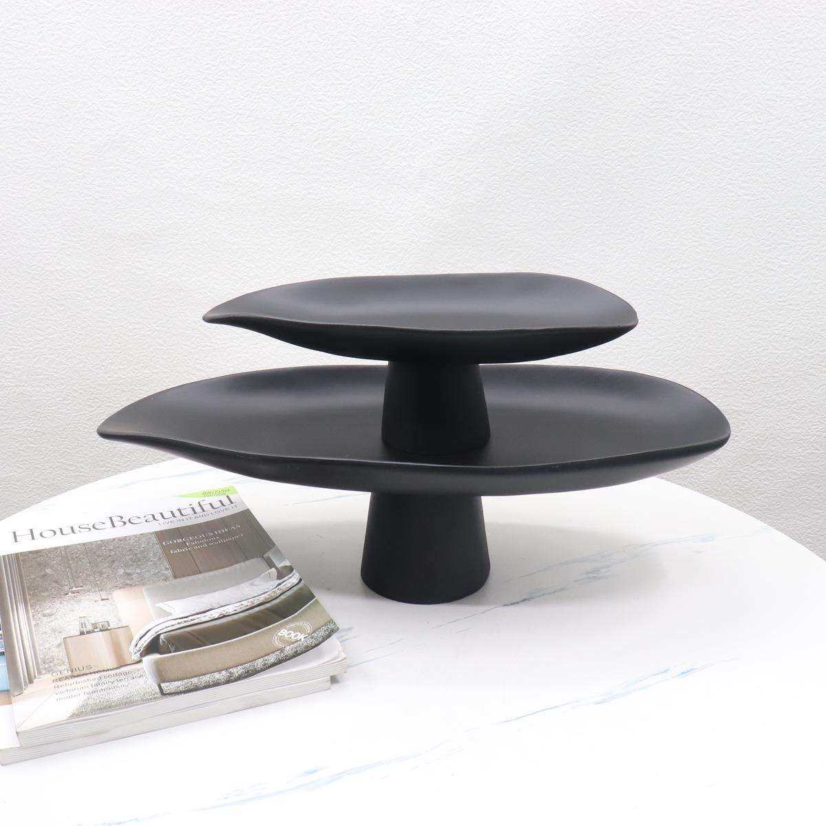 简约现代树脂高脚果盘创意客厅餐桌茶几收纳托盘摆件样板间装饰品,淘宝优惠券,粉丝福利购,淘宝优惠卷