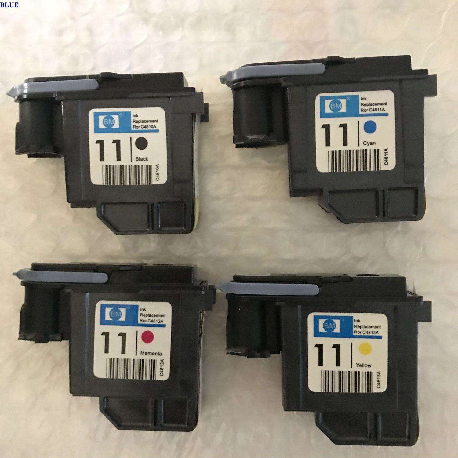 兼容11打印头C4810a黑色喷头 C4811蓝色 锐特快布服装绘图仪墨盒 - 图1