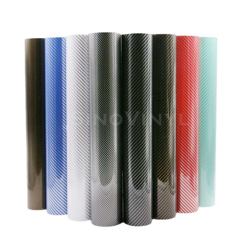 卡莱克导气2D亮面碳纤维膜汽车中控内饰贴纸车身装饰改色膜 - 图3