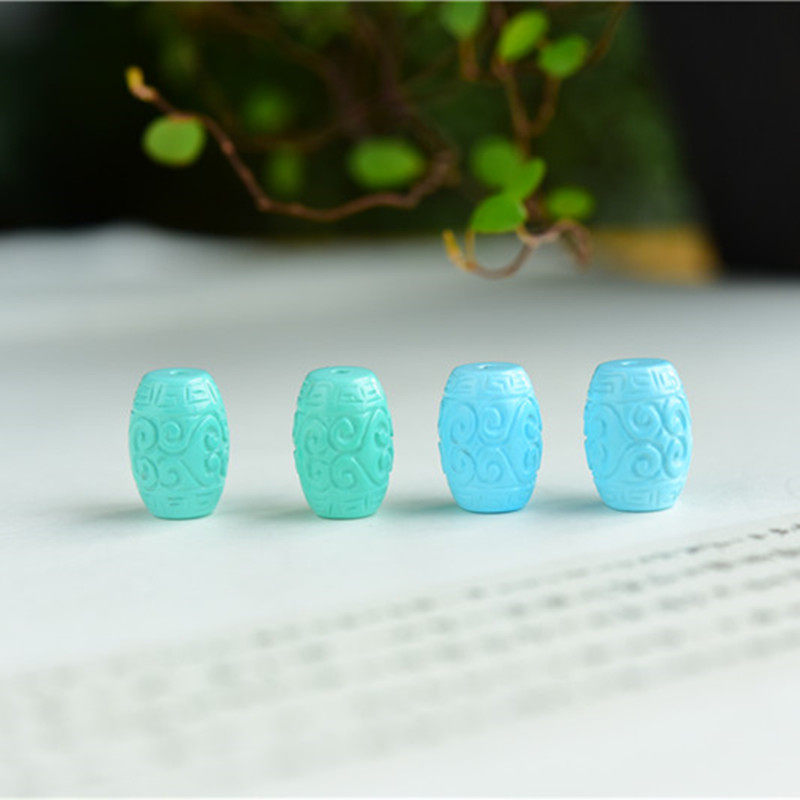 湖北天然原矿绿松石散珠桶珠回纹珠手串原石男女配饰隔珠子顶珠,淘宝优惠券,粉丝福利购,淘宝优惠卷