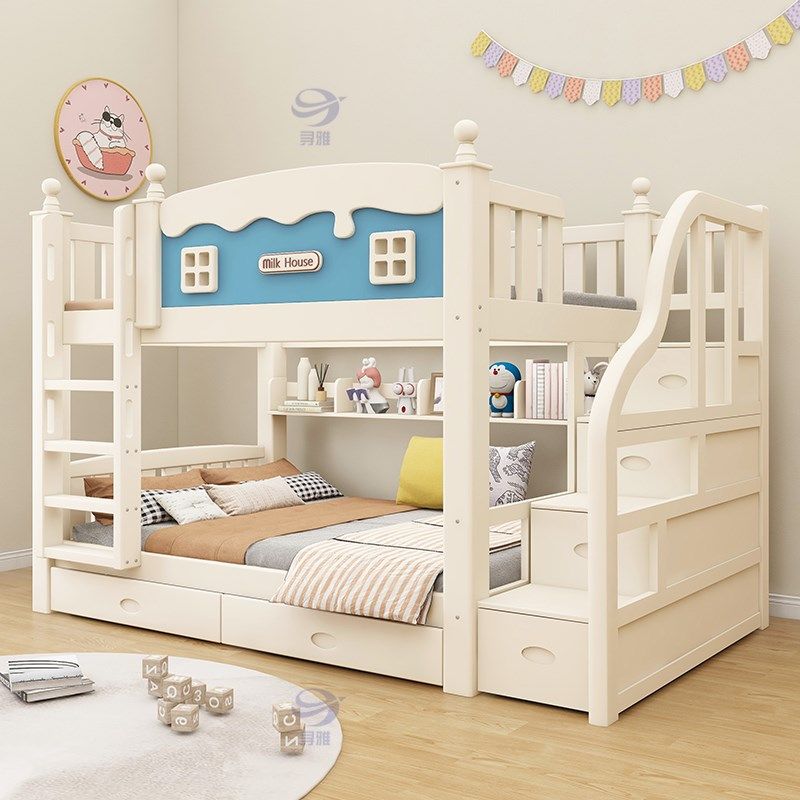 加粗实木上下床成人两层床子母床上下铺床儿童高低床双层床母子床,淘宝优惠券,粉丝福利购,淘宝优惠卷