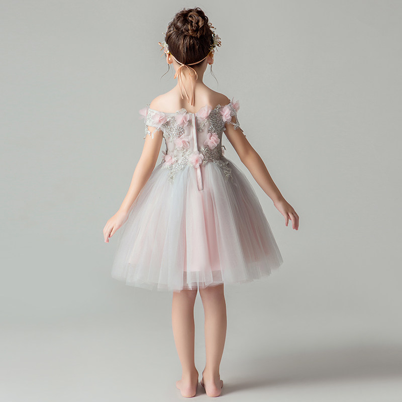 女童公主裙蓬蓬纱小女孩花童礼服婚纱儿童主持人演出服晚礼服洋气,淘宝优惠券,粉丝福利购,淘宝优惠卷