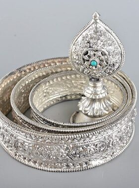 修银手工铜藏供曼八吉祥曼无底座茶盘曼达式扎修盘鎏盘曼扎盘罗曼