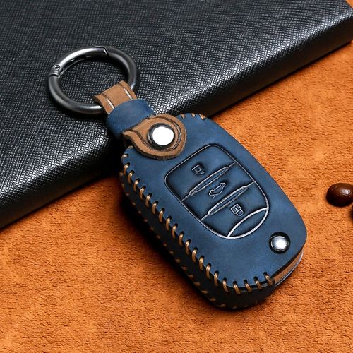 五菱宏光plus钥匙套专用宏光S/S3/S1征途mini凯捷X汽车包扣壳真皮 - 图0