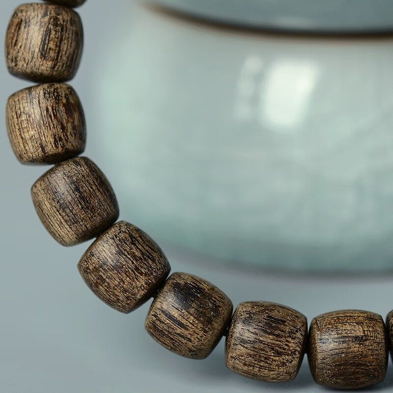 9分沉天然野文莱正区沉香手串8mm桶珠男女款手链老料黑油沉香手串,淘宝优惠券,粉丝福利购,淘宝优惠卷