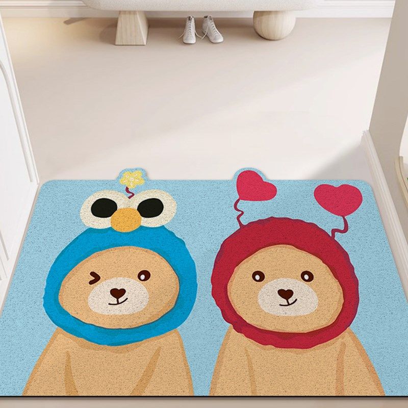 入户门地垫丝圈门垫卡通可爱进门门垫除尘防滑易打理脚垫玄关地毯,淘宝优惠券,粉丝福利购,淘宝优惠卷