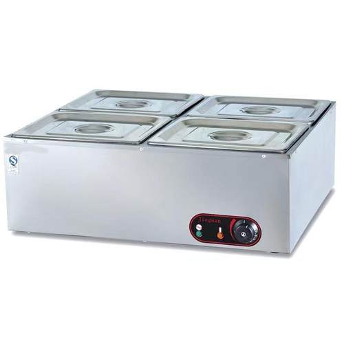 保温汤池商用台上式食堂快餐店暖汤炉隔水加热电热汤池保温台 - 图3