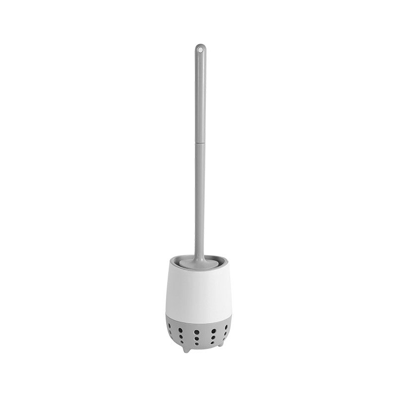 Toilet brush set, wall-mounted, punch-free, household bathroom, no blind spots, soft-bristled toilet brush, toilet cleaning tool