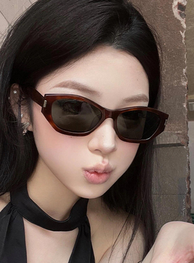 复古可可镜猫眼墨镜女
