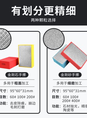 瓷砖修边神器大理石材玻璃岩板石头磨边抛光打磨工具金刚石手擦片