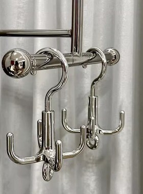 四爪可旋转挂钩挂包包帽子皮带收纳神器衣柜多功能挂架万能免打孔