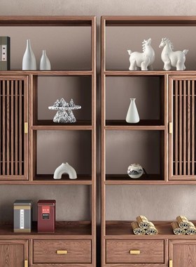 工艺品办公室g装饰品新中式老板上档次办公桌柜子旺事业摆件桌面