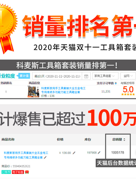 日常家用工具箱套装大全五金电工专用维修家庭车载多功能组合全套