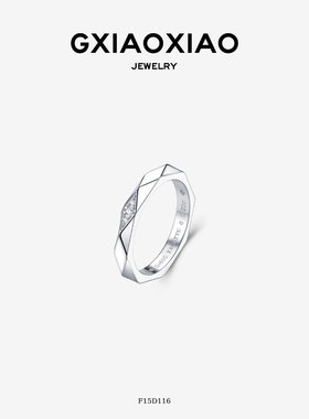 GXIAOXIAO轻奢菱形情侣戒指