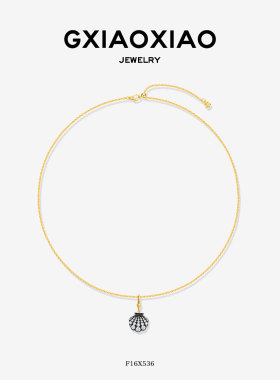 G XIAOXIAO【夜海星贝】气质复古高级小众百搭贝壳项链 F16X536