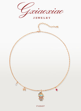 GXIAOXIAO可爱卡通娃娃项链