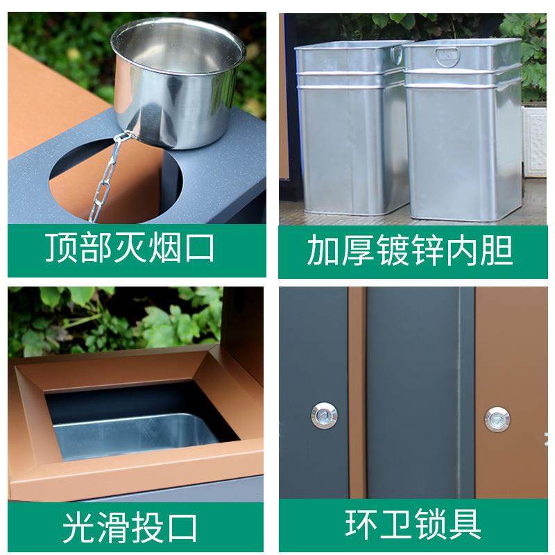 厂家直供环卫分类垃圾桶户外公园景区街道社区镀锌板双分类垃圾桶,淘宝优惠券,粉丝福利购,淘宝优惠卷