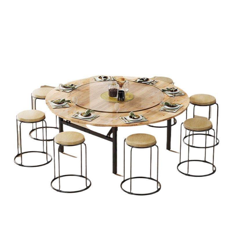 饭店折叠椅酒店杉木圆桌子家用加厚吃饭商用实木圆餐桌面板面板,淘宝优惠券,粉丝福利购,淘宝优惠卷