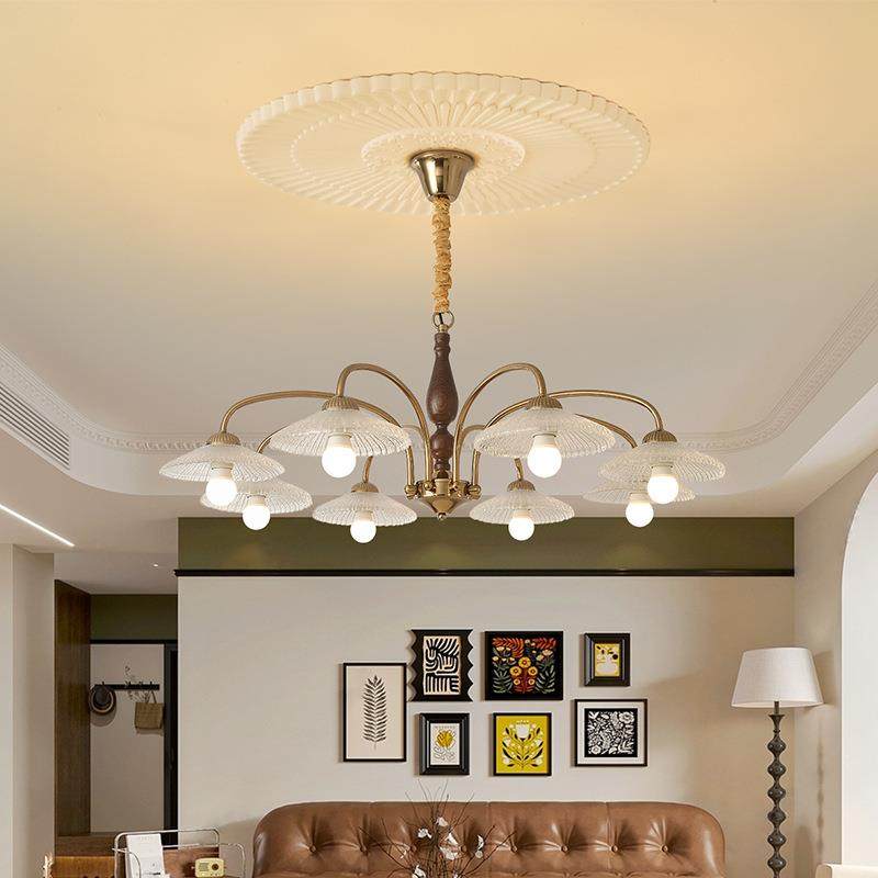 中古风客厅吊灯美式复古法式卧室书房餐厅灯2024新品护眼实木吊灯,淘宝优惠券,粉丝福利购,淘宝优惠卷