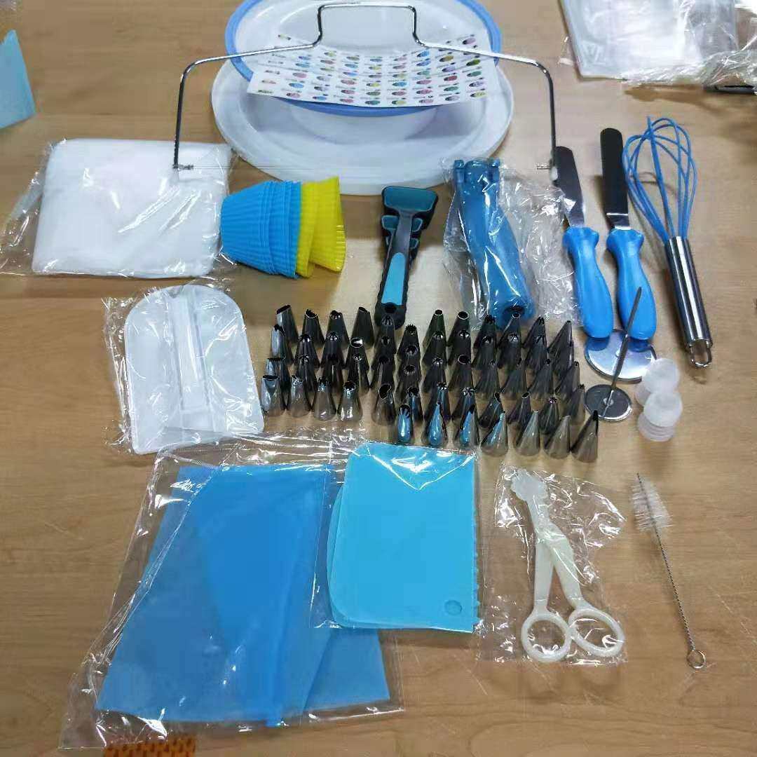 136件套蛋糕转台套装 奶油 裱花嘴裱花袋烘焙工具 折叠量勺打蛋器,淘宝优惠券,粉丝福利购,淘宝优惠卷