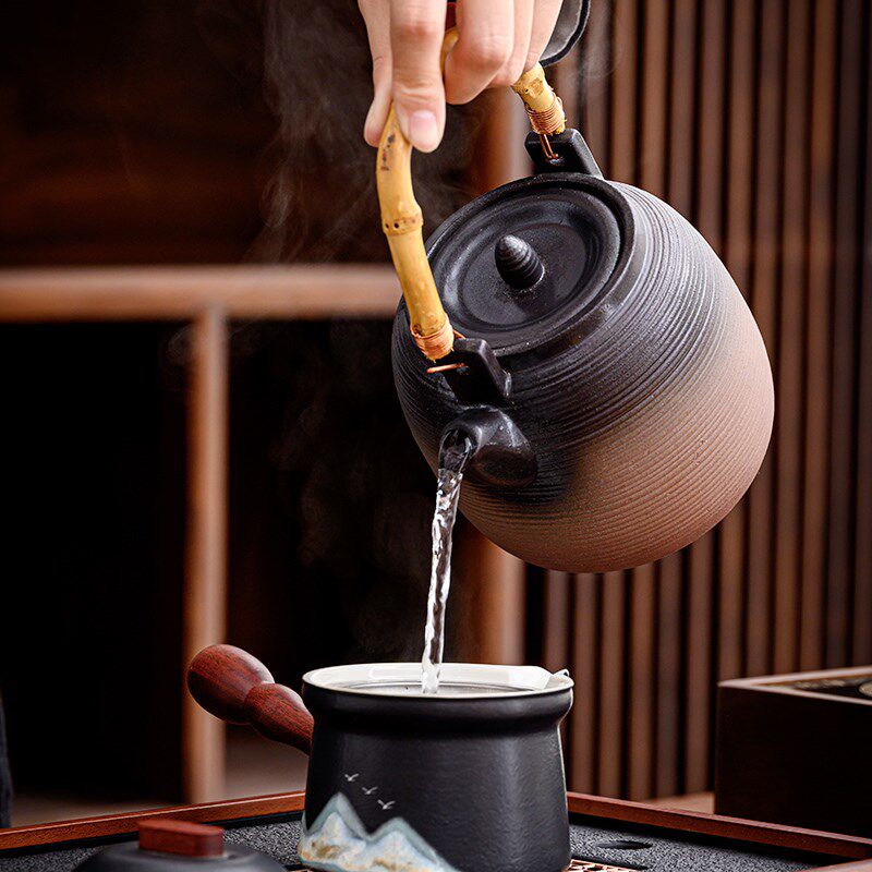 Ceramic dry boiling kettle, electric ceramic stove, tea boiler, tea boiler gift box, housewarming gift, customized LOGO new tea set
