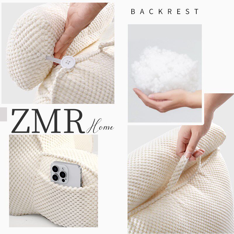 Bedside reading soft bag pillow pregnant women breastfeeding sofa bay window sill neck protector waist support bed large back cushion