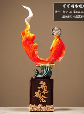 新中式福禄双全招财葫q芦摆件新房乔迁礼品客厅玄关酒柜家居装饰