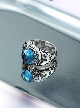 原创家庭教师彭格列大空戒指C银男潮托帕石学生个性动漫