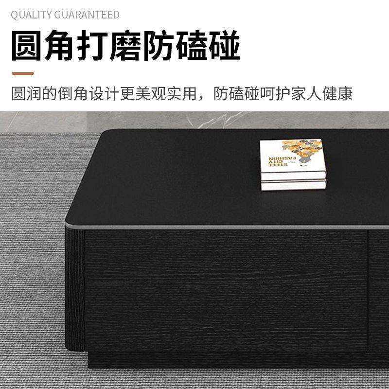 Tal岩板电视柜落地客厅北欧风茶几组合套装轻奢小户型卧室加厚电 - 图2