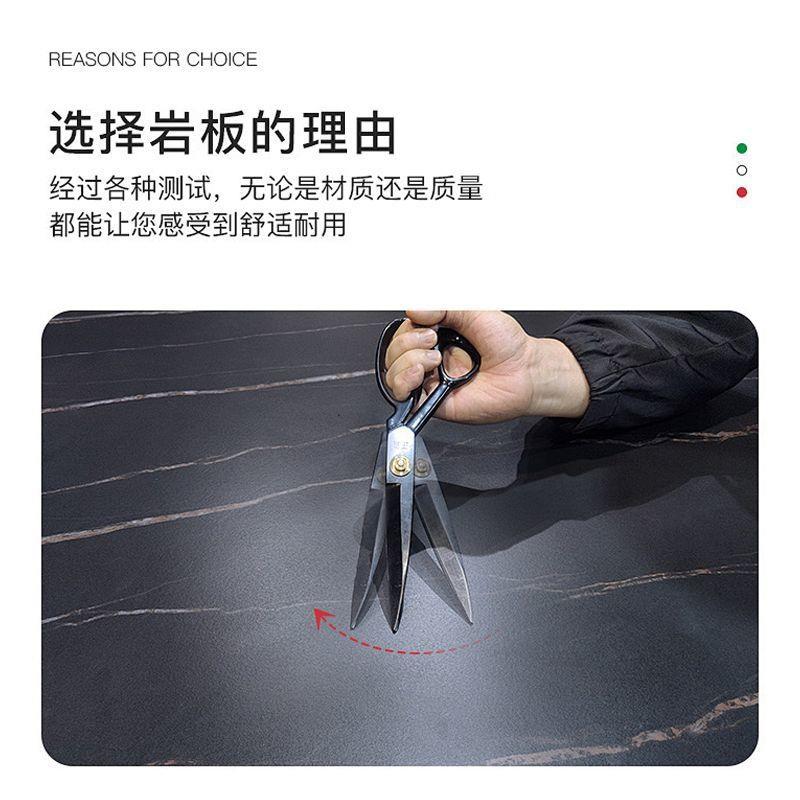 Tal岩板电视柜落地客厅北欧风茶几组合套装轻奢小户型卧室加厚电 - 图0