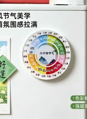 二十四节气亚克力磁吸冰箱贴
