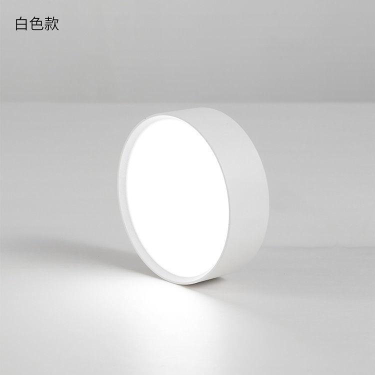 LED ultra-thin surface-mounted downlight without opening ceiling exterior home aisle showcase corridor round black small spotlight