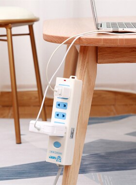 插排固定器壁挂路由器置物架数据线线卡电线收纳理线器排插固定器
