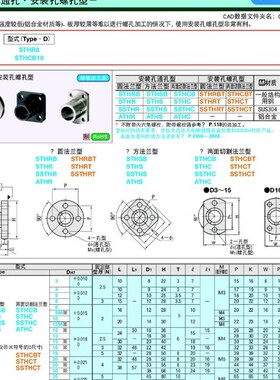STHRB12光轴固定座20支架固定座25支撑座法兰轴座底座用铝托支架