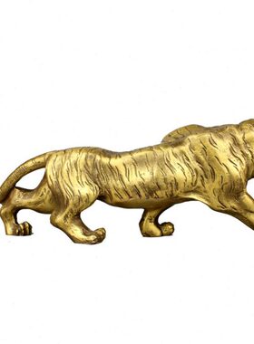 铜虎虎山工艺虎纯铜老虎摆件虎神办公室装饰上生肖铜礼品摆件