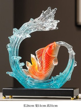 入户玄关风生水起竖高摆件现代客厅壁H龛电视柜摆设轻奢高档装饰