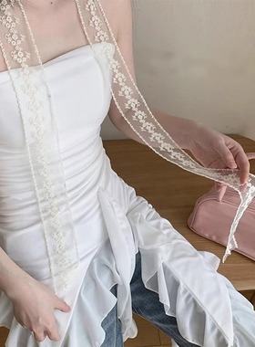 新款春夏百搭装饰飘带法式发带