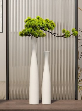 黑白简约风玄关装饰摆件高大花瓶陶瓷家居K客厅电视柜乔迁新居礼