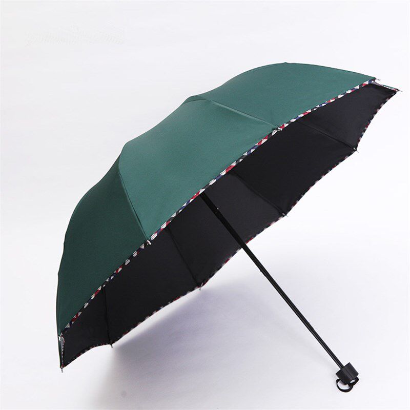晴雨两用雨伞双人大号遮阳伞太阳伞三折叠男J女广告伞定制印字log - 图1