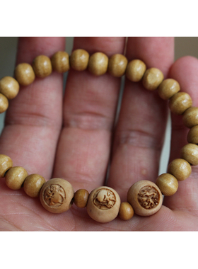 桃木十二生c肖三合六合三会局属相手链鼠牛虎兔龙蛇马羊猴狗猪