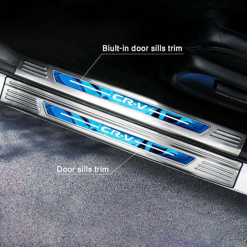 专用于17-21款CRV门槛条不锈钢黑钛迎宾踏板CR-V门槛保护板防刮,淘宝优惠券,粉丝福利购,淘宝优惠卷