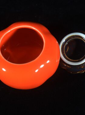 茶几礼品陶瓷茶叶罐普洱长红事事摆设摆件送朋友如意辈绿茶叶柿子