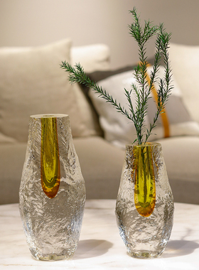 现代轻奢极简卡纳琉璃摆件软装售楼部会所玄关S客厅抽象艺术礼品