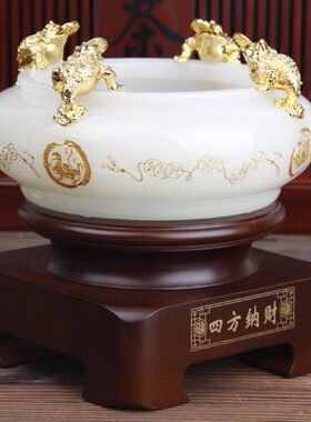 聚宝盆招财摆件客厅装饰品乔迁新居礼品办公室工艺品开业礼物