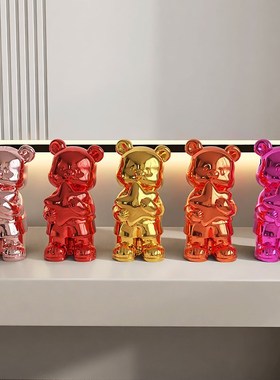 熊客厅酒柜装饰品摆件轻奢高档y办公室桌面电视柜家居好物乔迁礼