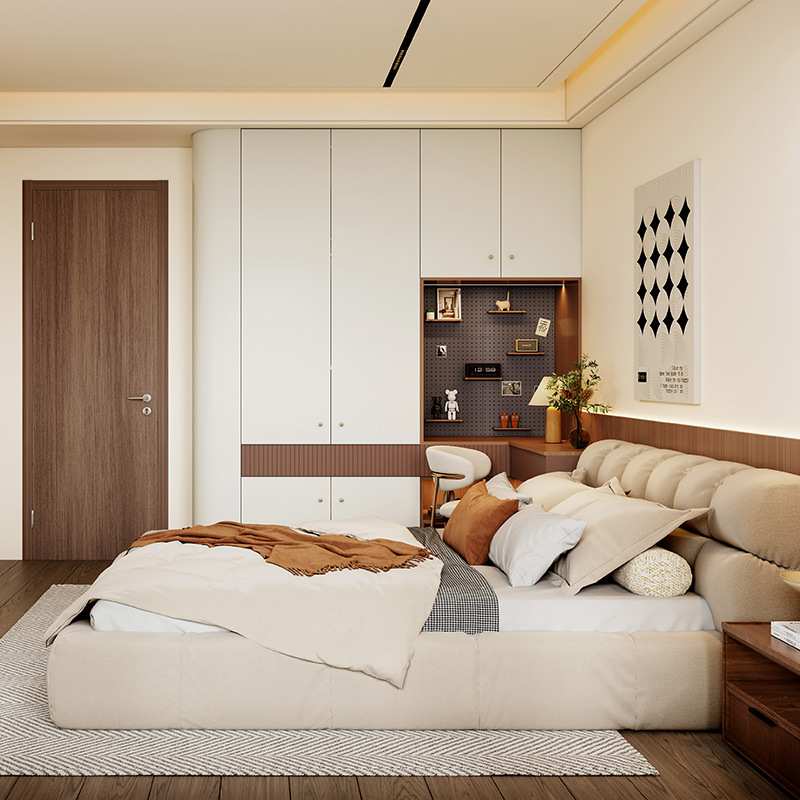 Airan Home Furnishings antique style whole house walk-in large wardrobe household bedroom overall cloakroom furniture wardrobe