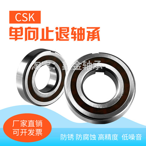 上海产精密单向轴承CSK8/10/12/15/17/20/25/30/35/40PP内外带槽 - 图1